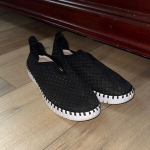 Ilse Jacobsen Black Slip-On Sneakers/Sandals
